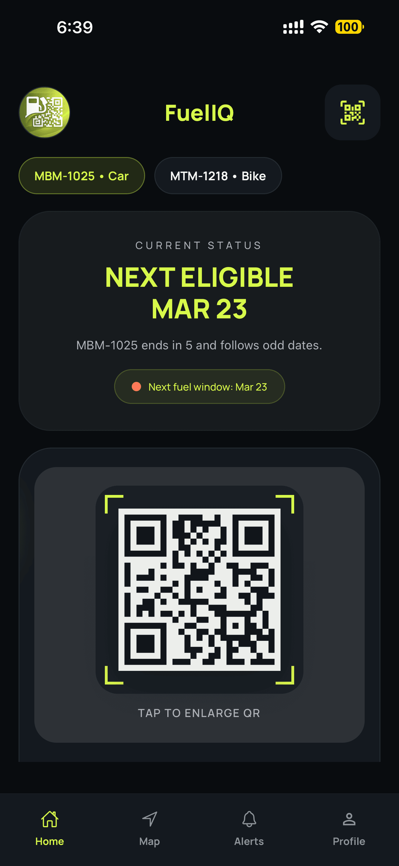 Fuel IQ app screenshot 1